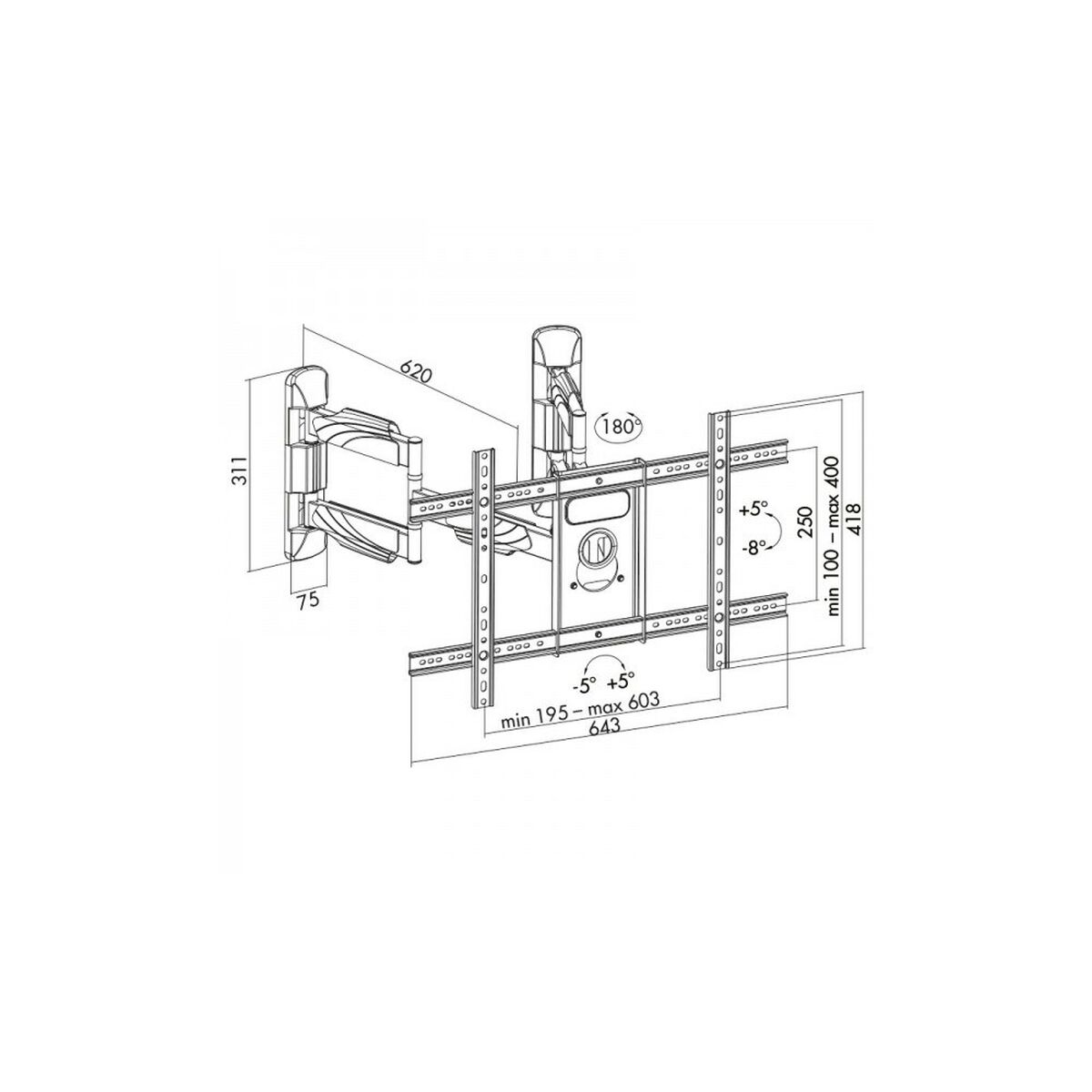Soporte de Mesa para Pantalla ART RAMT AR-85